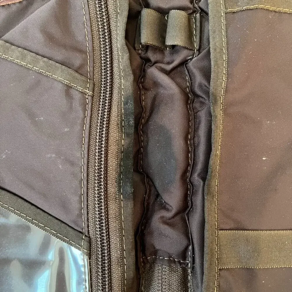 Vintage Khaki Canvas and Leather Everyday Carry Pocket Organizer Bible Cover